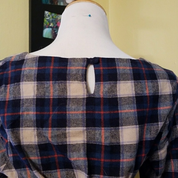 Sold Plaid fit and flare dress - Picture 3 of 5